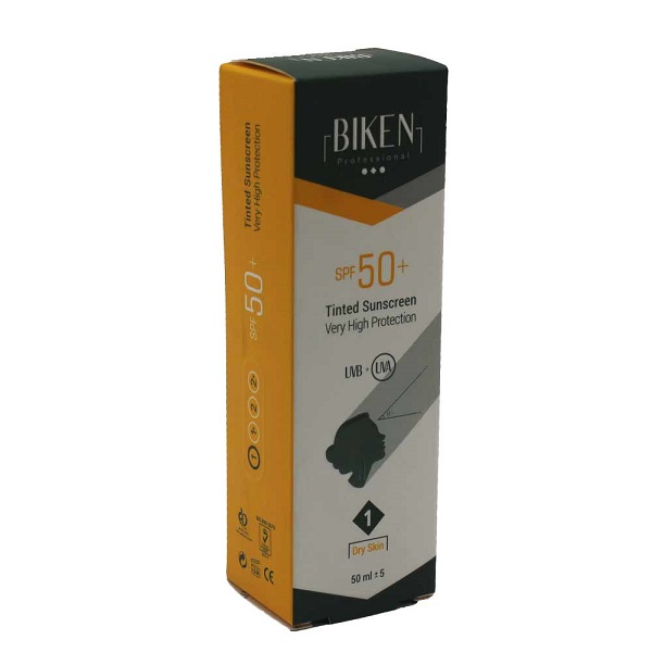 کرم ضد آفتاب SPF50 رنگی بیکن شماره 1 مناسب پوست خشک
