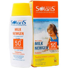 لوسیون ضد آفتاب کودک آردن سولاریس مدل Milk Newgen با +SPF50