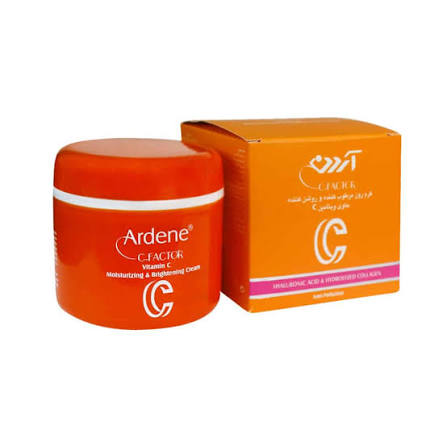 کرم روز مرطوب کننده و روشن کننده سی spf15 فکتور آردن